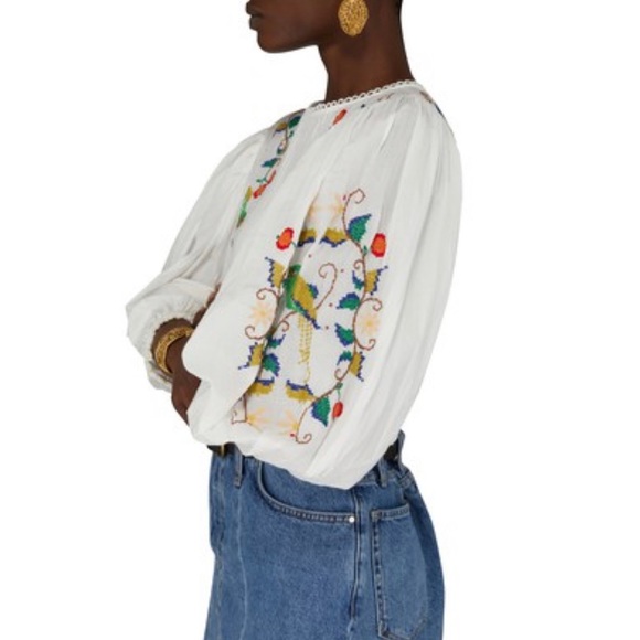 Farm Rio “Pitanga Embroidery Blouse”. New with tags from Sundance. - Picture 4 of 13